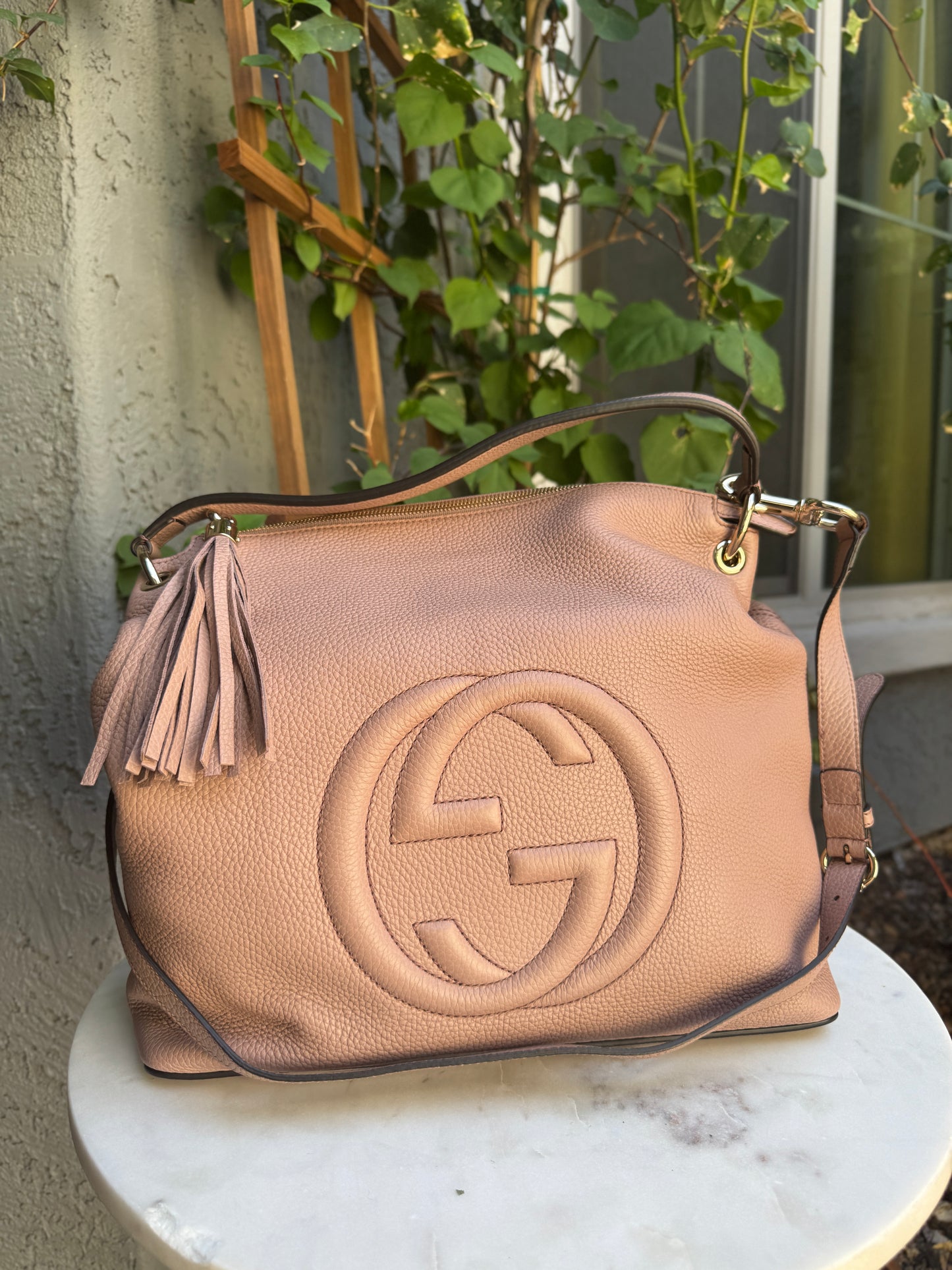 Gucci Soho Convertible Large Leather Hobo