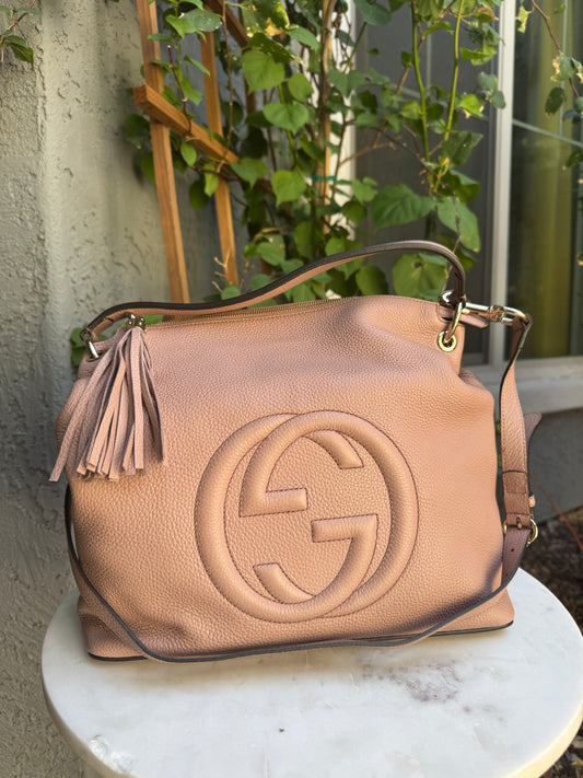 Gucci Soho Convertible Large Leather Hobo