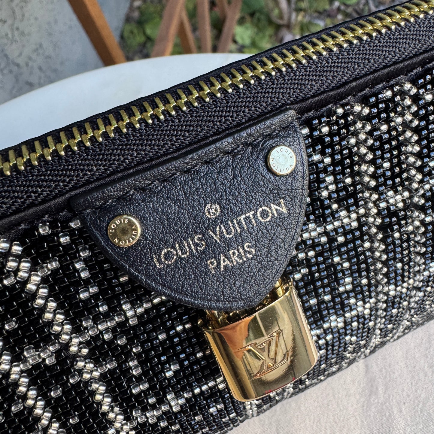 Louis Vuitton Beaded Pochette Tirette Limited Edition Shoulder Bag