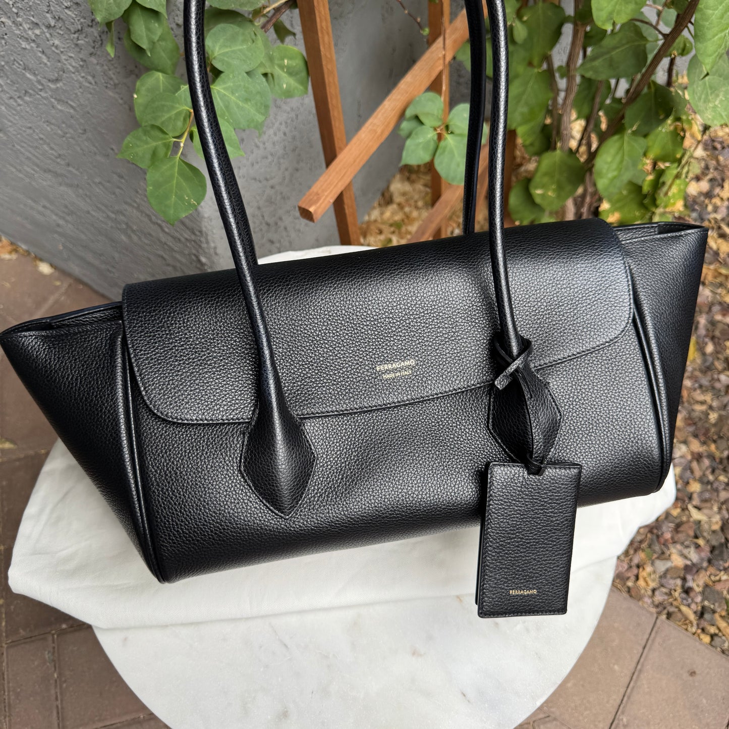 Ferragamo East-West Shoulder Tote