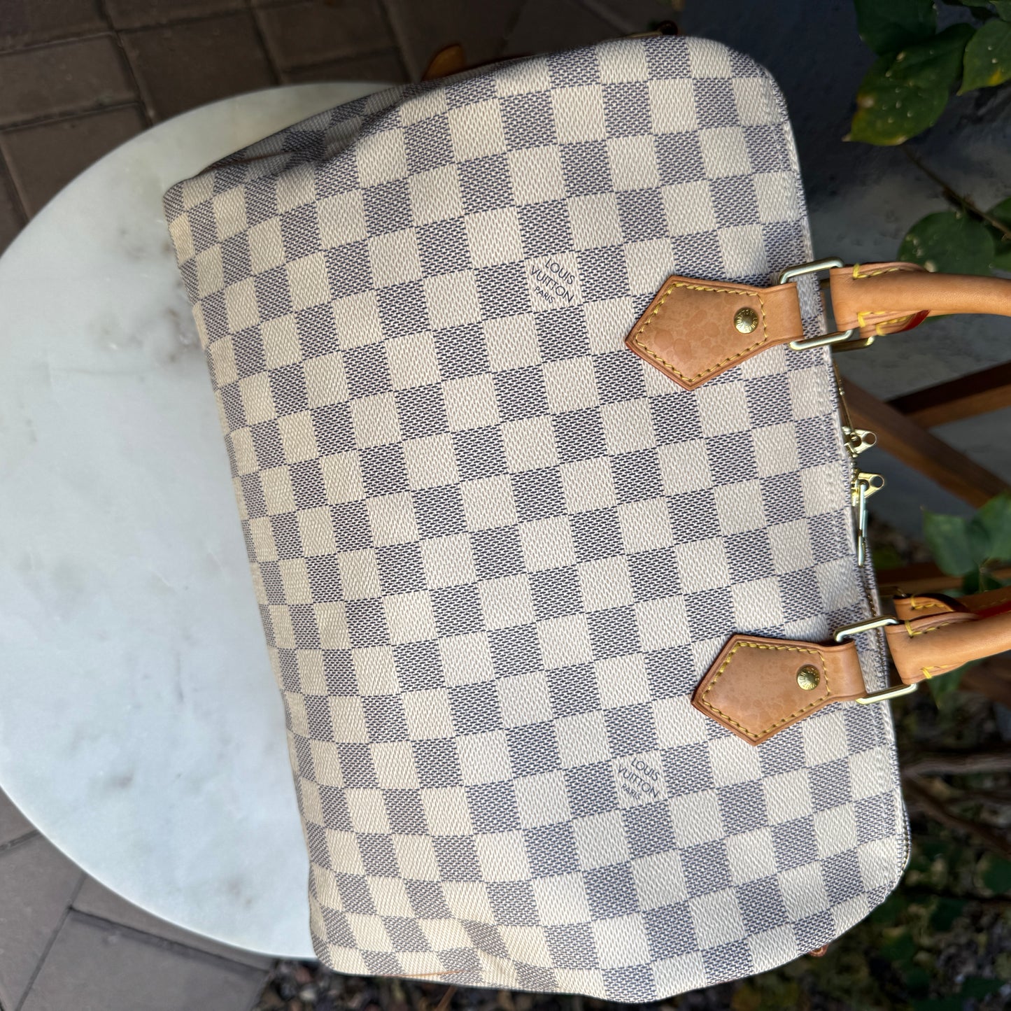Louis Vuitton Damier Azur Speedy 30 Bandouliere