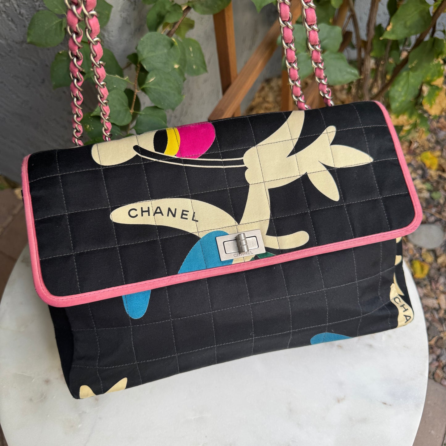 Chanel Vintage Reissue Single Flap Quilted Chocolate Bar Shoulder Bag