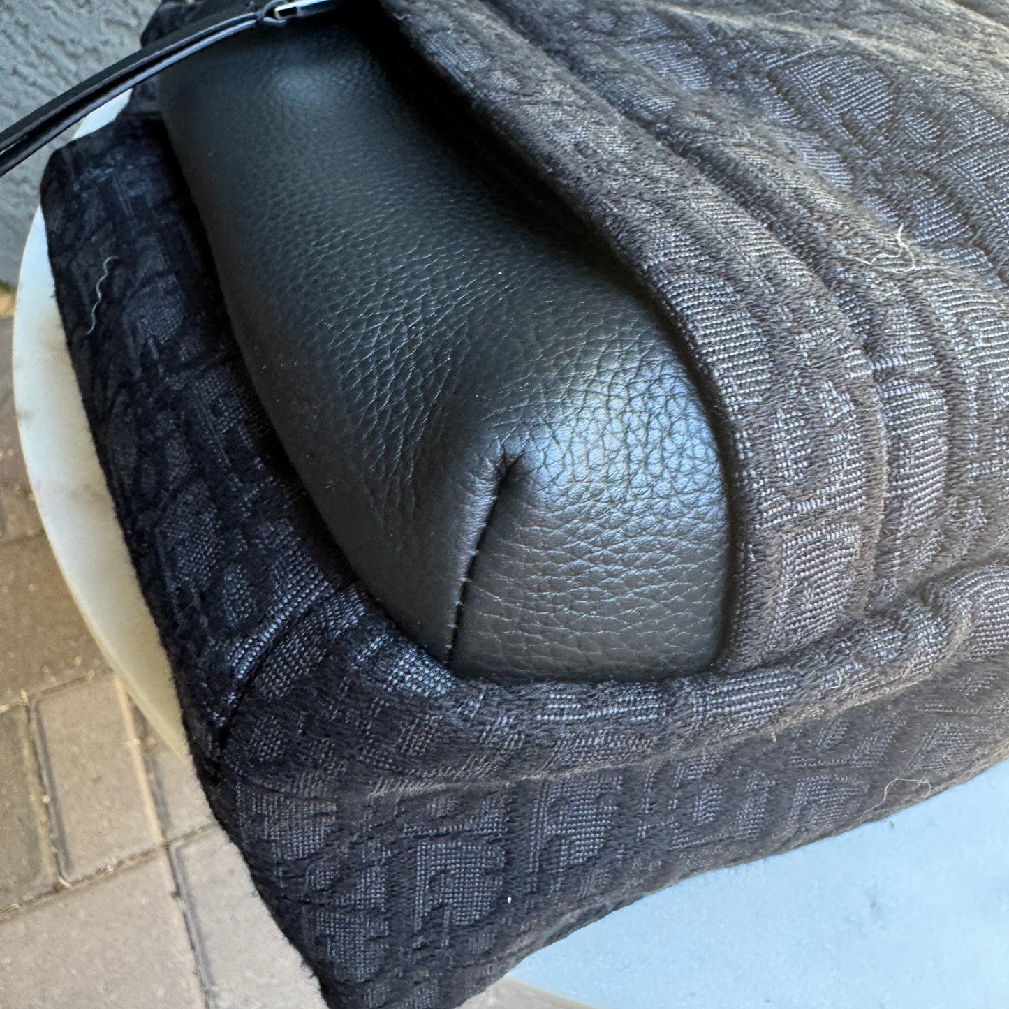 Dior Medium Rider Soft Hobo Oblique Jacquard Messenger Crossbody Bag