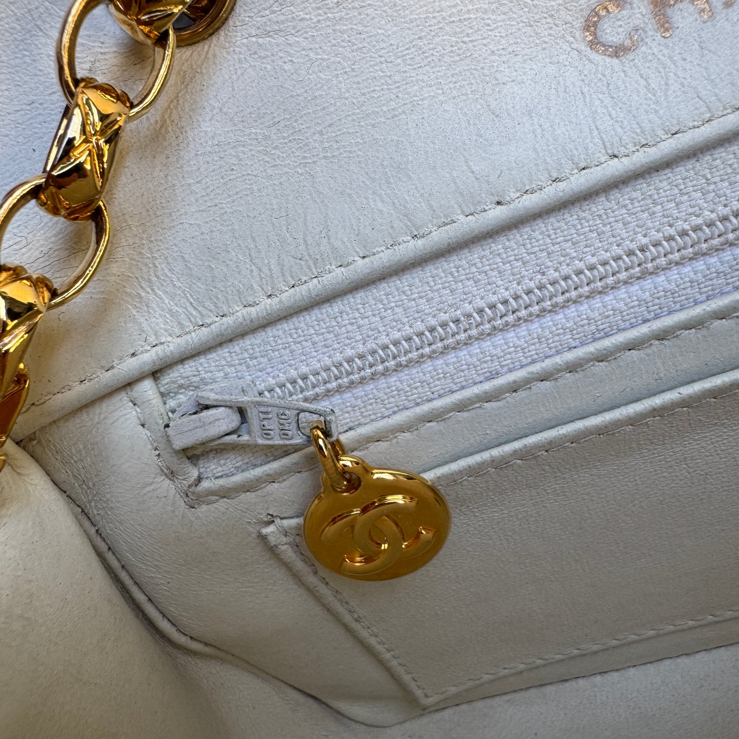 Chanel Diana Vintage Quilted Lambskin Small Single Flap Shoulder Bag