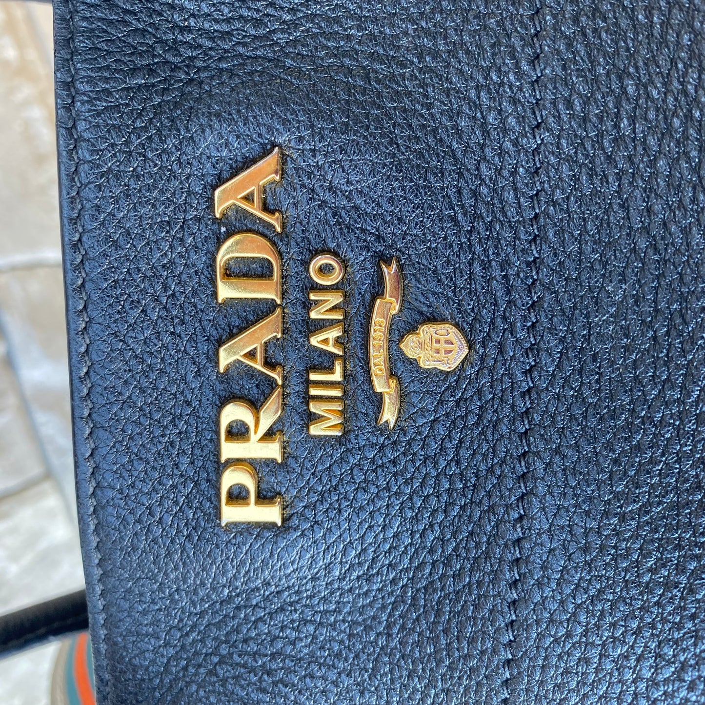 Prada Vitello Daino Shopping Tote