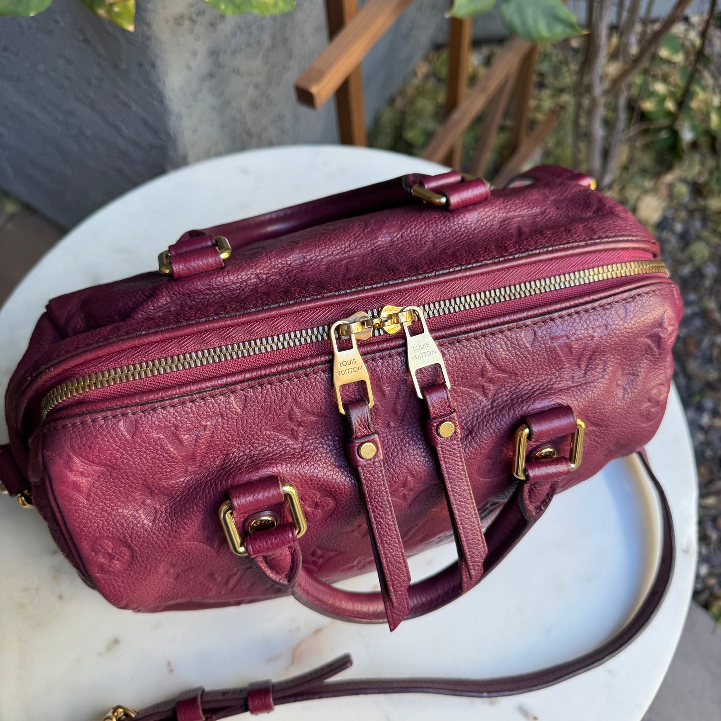 Louis Vuitton Empreinte Leather Speedy 25 Bandouliere