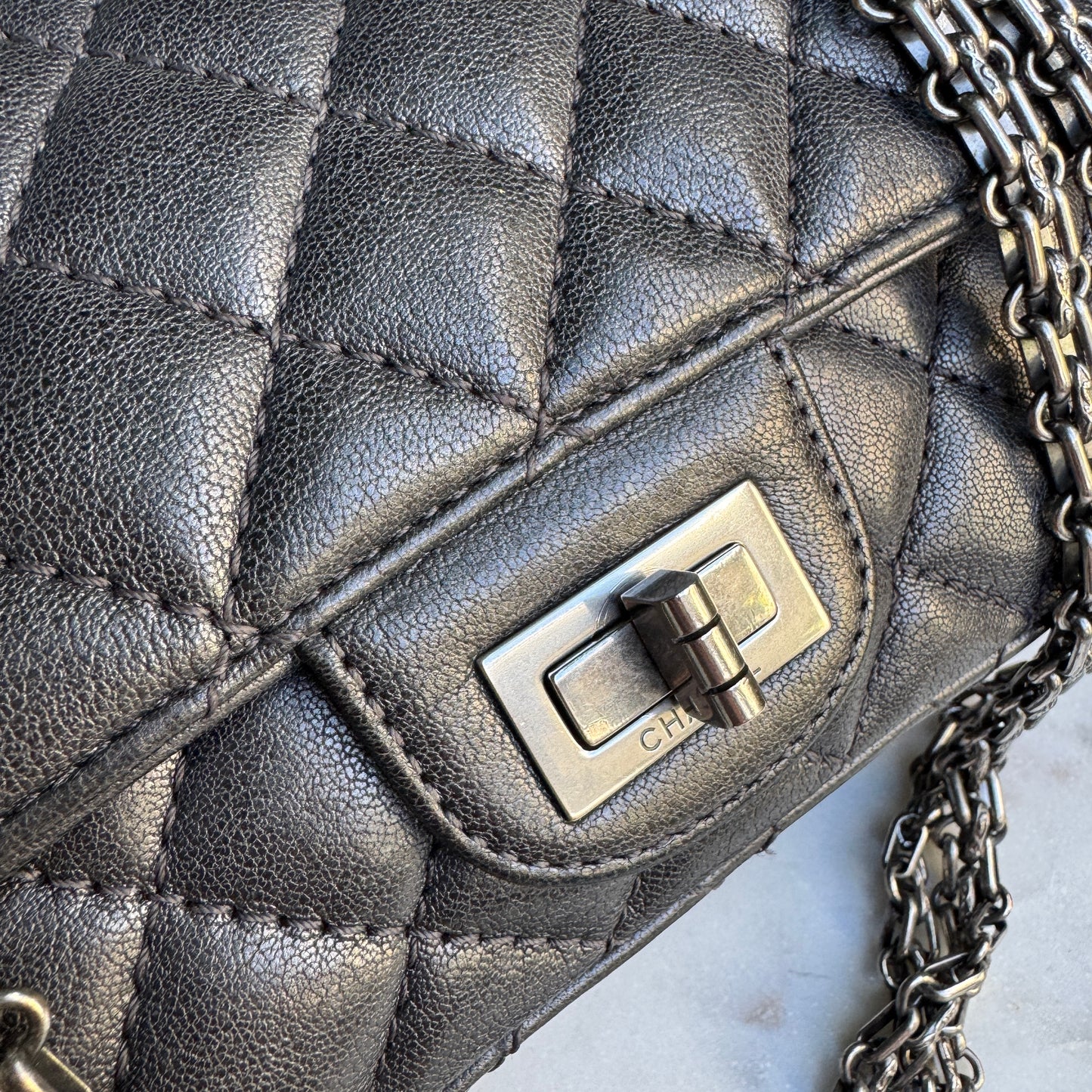 Chanel Mini Reissue 2.55 Single Flap Quilted Leather Crossbody
