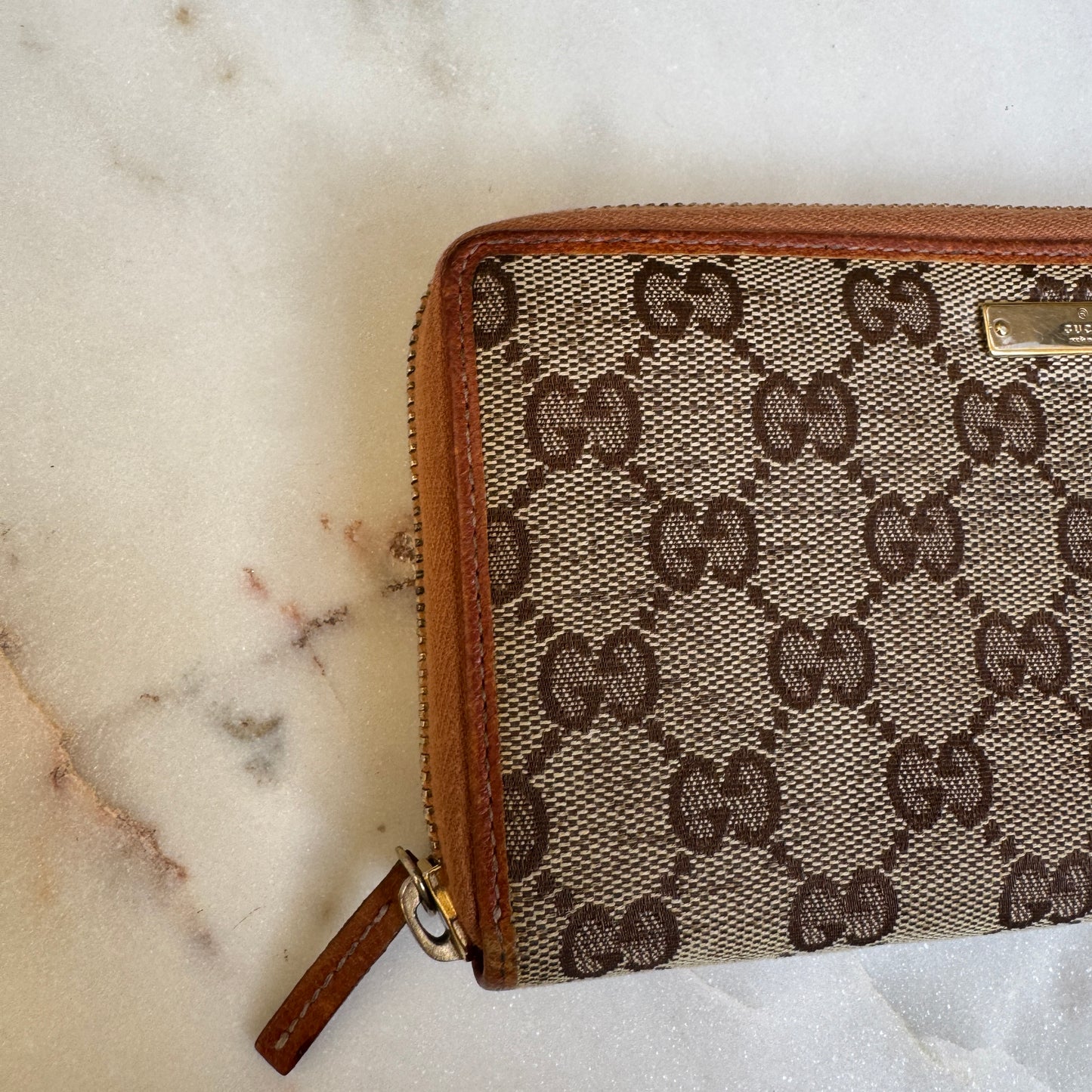 Gucci GG Canvas Long Zippy Wallet
