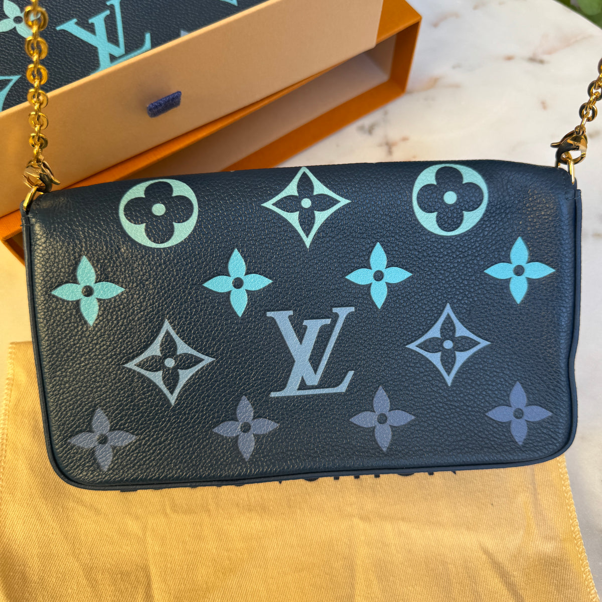 Louis Vuitton Bicolor Gradient Monogram Empreinte Pochette Felicie