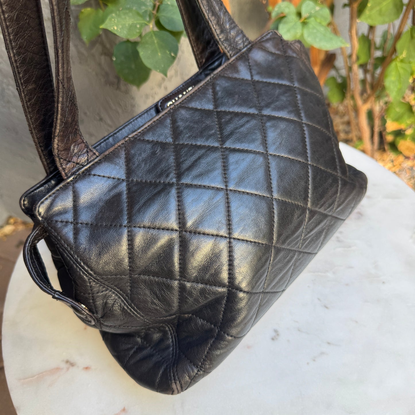 Chanel Quilted Lambskin Leather Vintage CC Flap Shoulder Bag