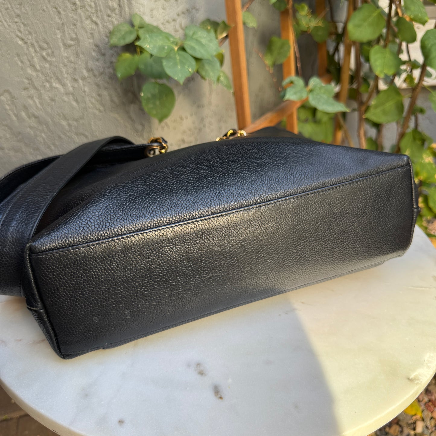 Chanel Caviar Leather Vintage CC Pocket Shoulder Bag