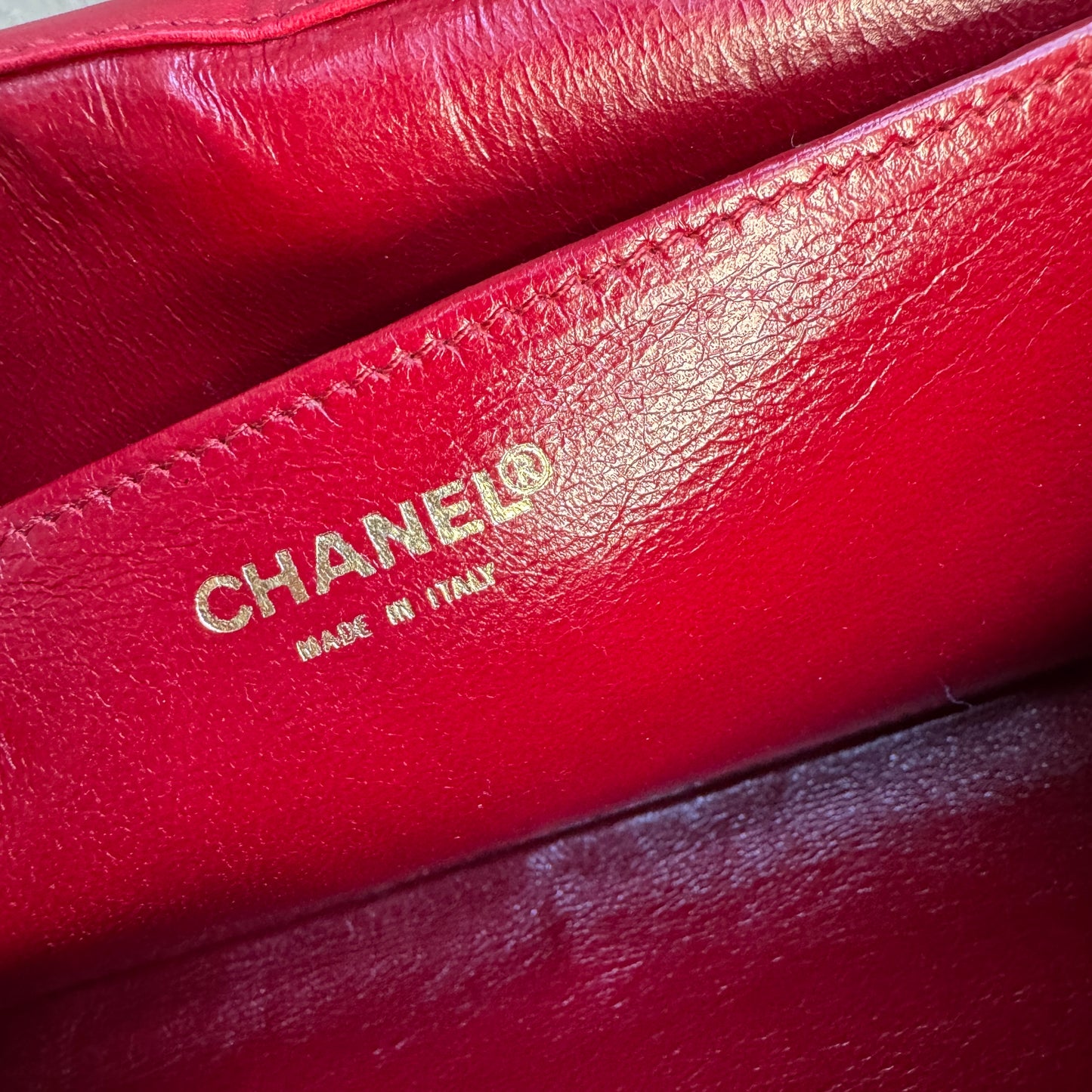 Chanel Vintage Denim Chocolate Bar Quilt Single Flap Shoulder Bag