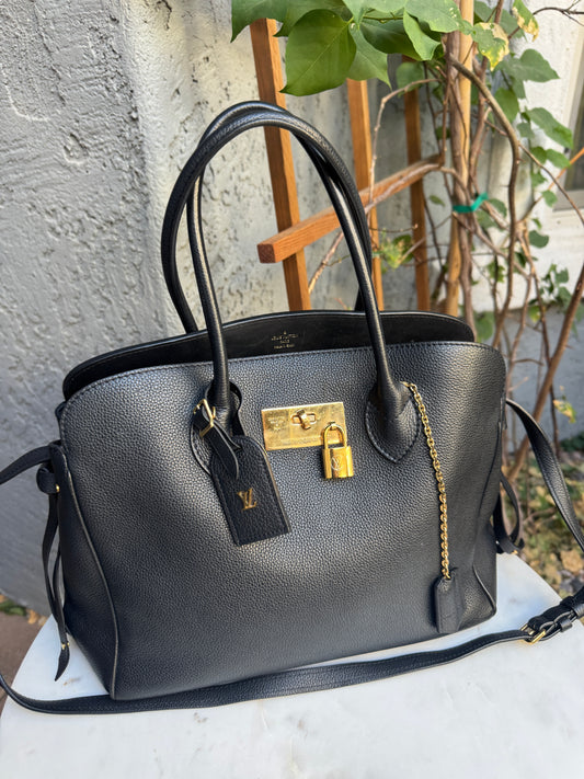 Louis Vuitton Milla MM Leather Tote