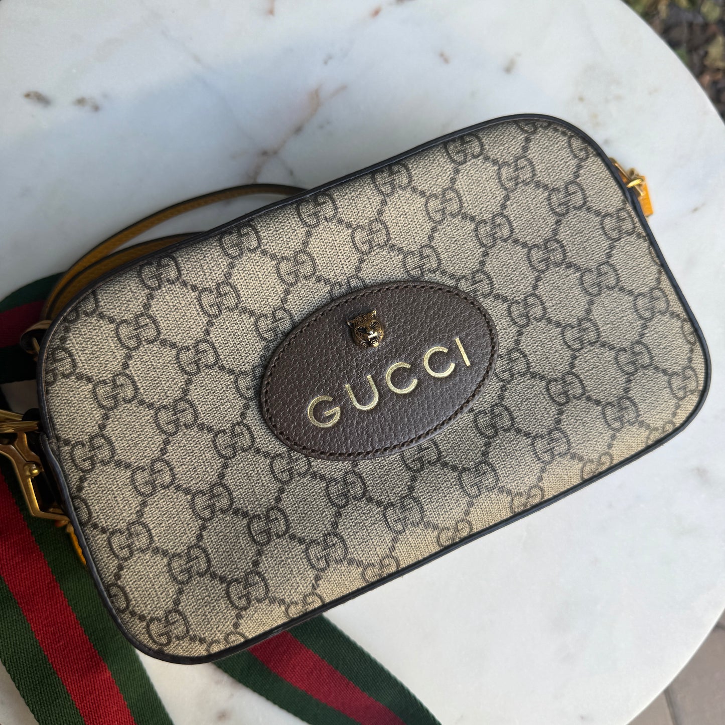 Gucci Vintage Neo Supreme Monogram Web Crossbody