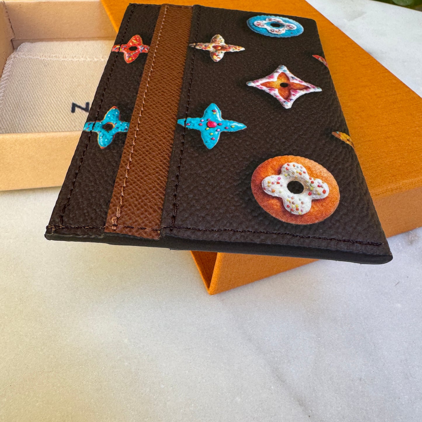 Louis Vuitton Donut Monogram Double Card Holder