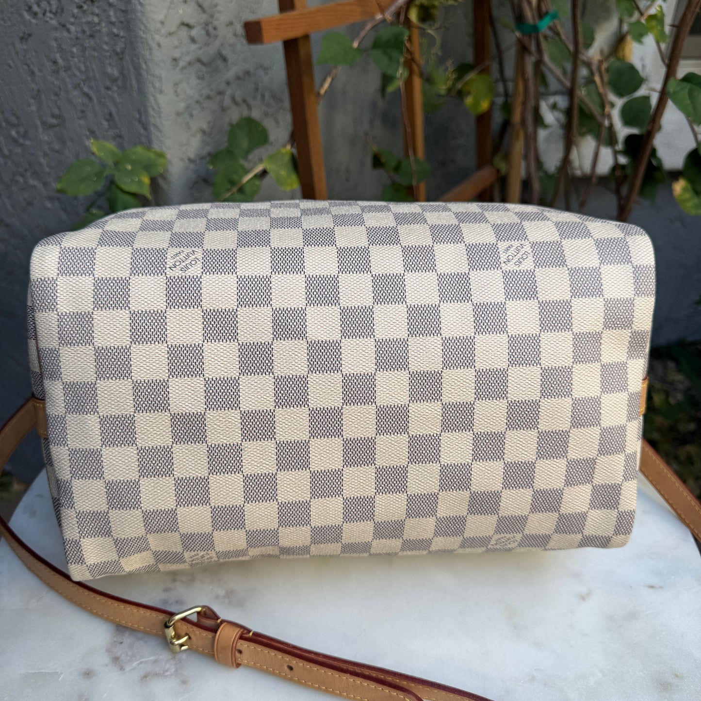 Louis Vuitton Damier Azur Speedy 30 Bandouliere