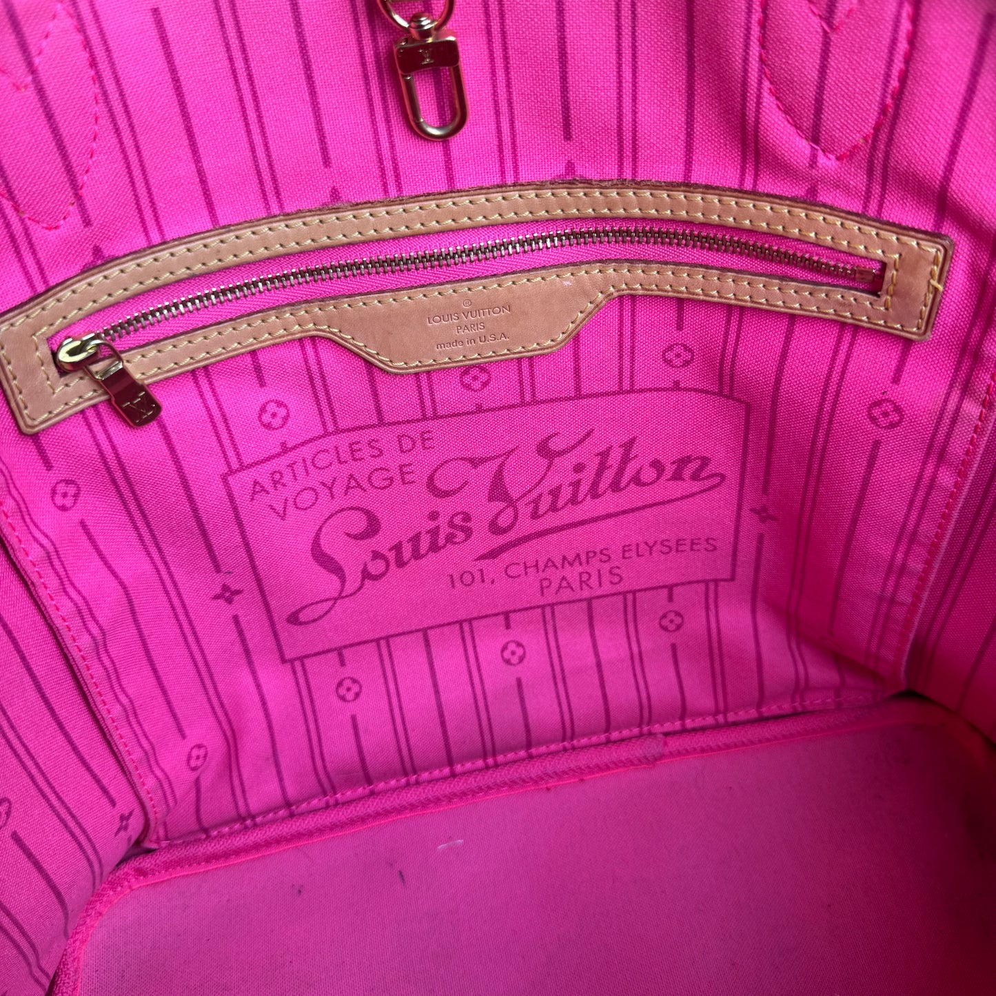 Louis Vuitton x Stephen Sprouse Rose Monogram Neverfull MM Tote