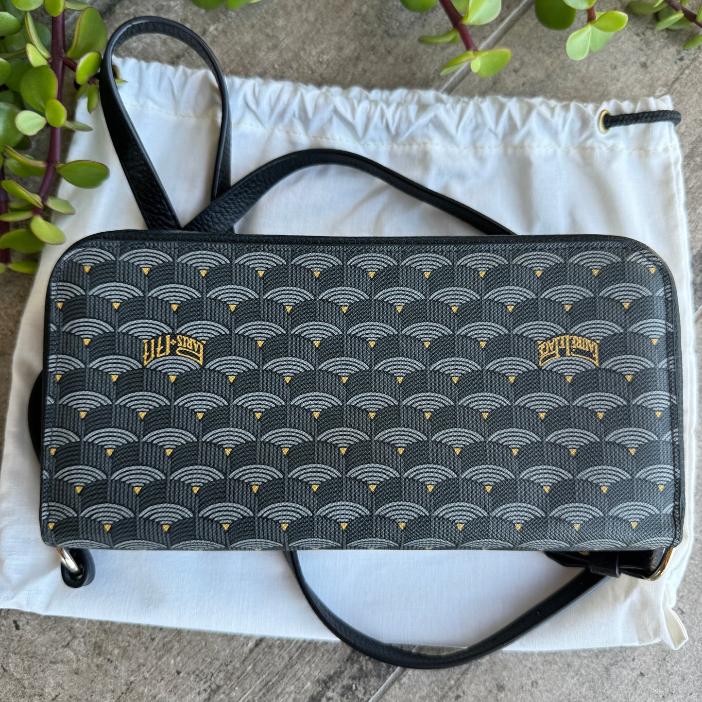 Fauré Le Page Chasse Gardée Wallet on Strap