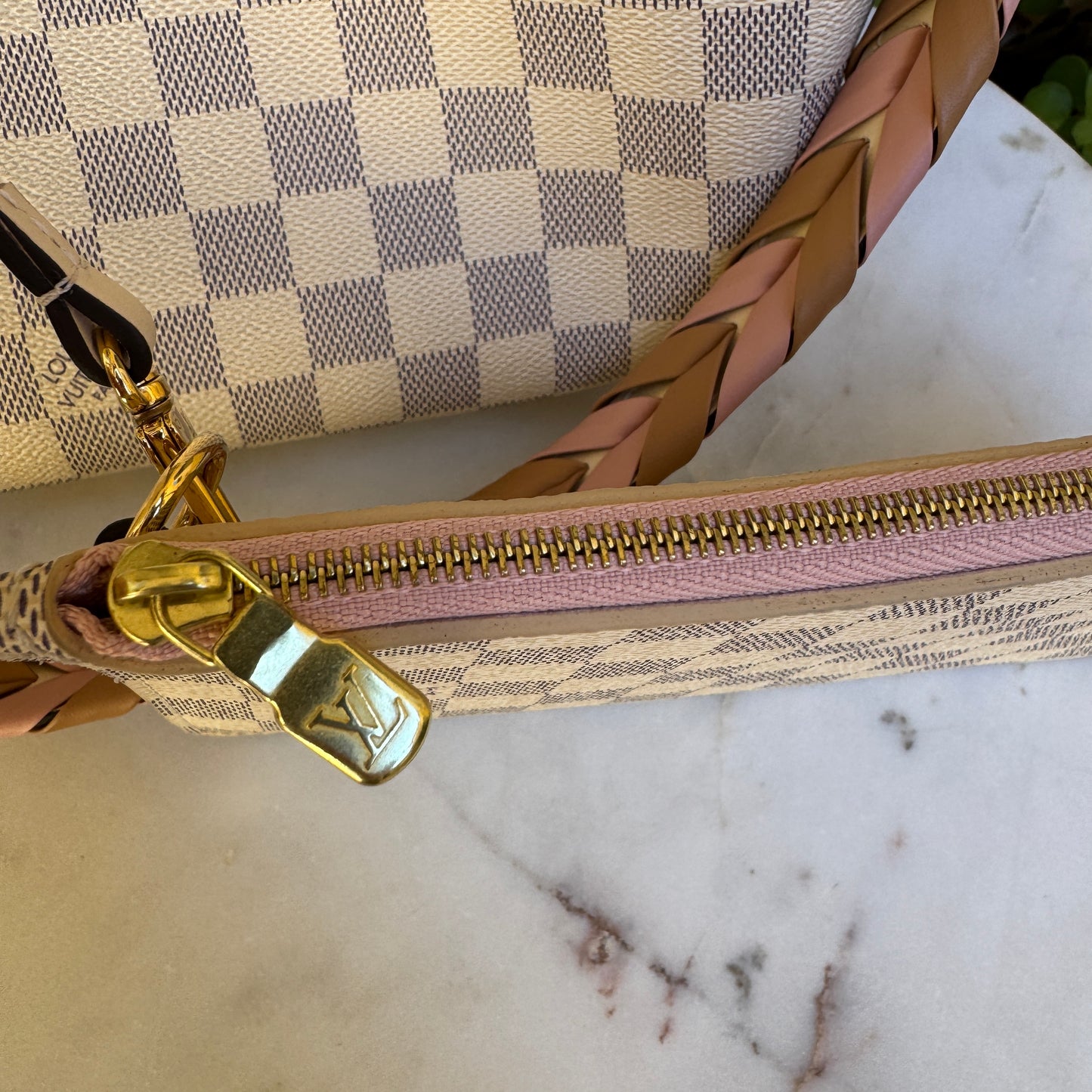 Louis Vuitton Braided Damier Azur Neverfull MM