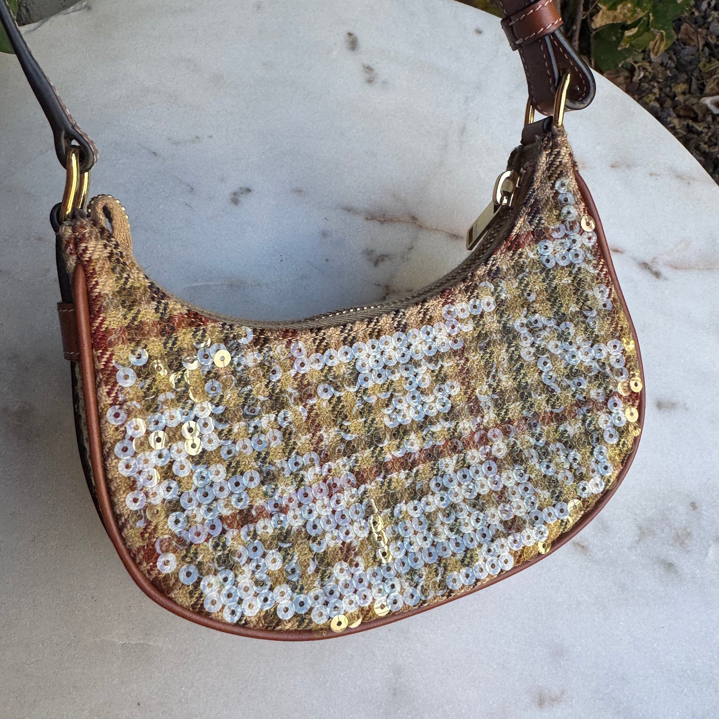 Celine Tweed & Sequin Mini Ava Bag