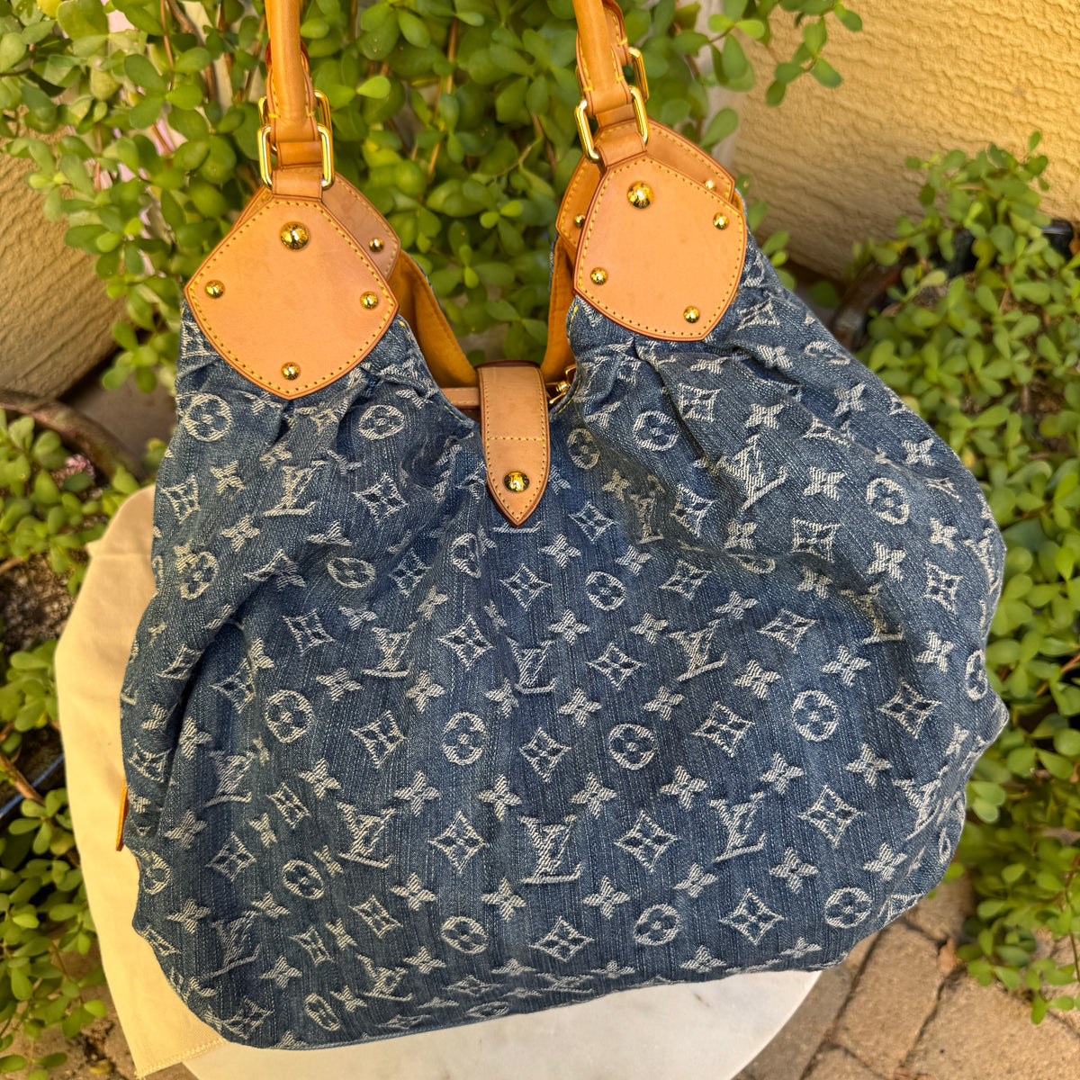 Louis Vuitton Monogram Denim Mahina XL