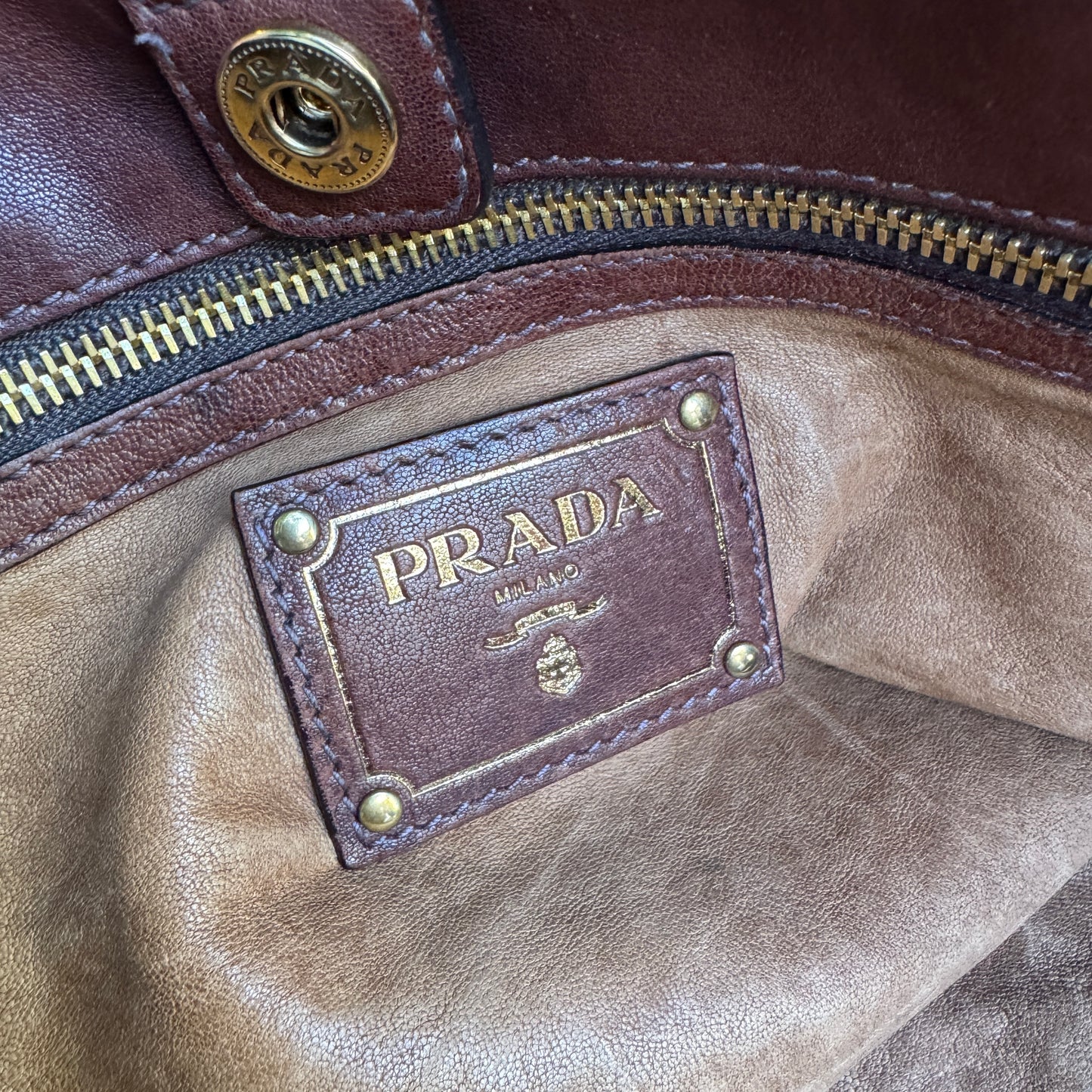 Prada Coccodrillo & Vitello Trimmed Pitone Patch Tote