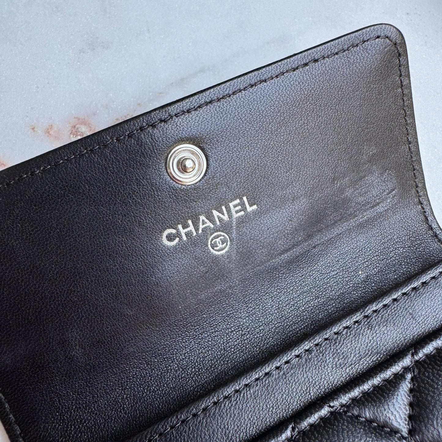 Chanel Classic Lambskin Quilted Card Holder Wallet