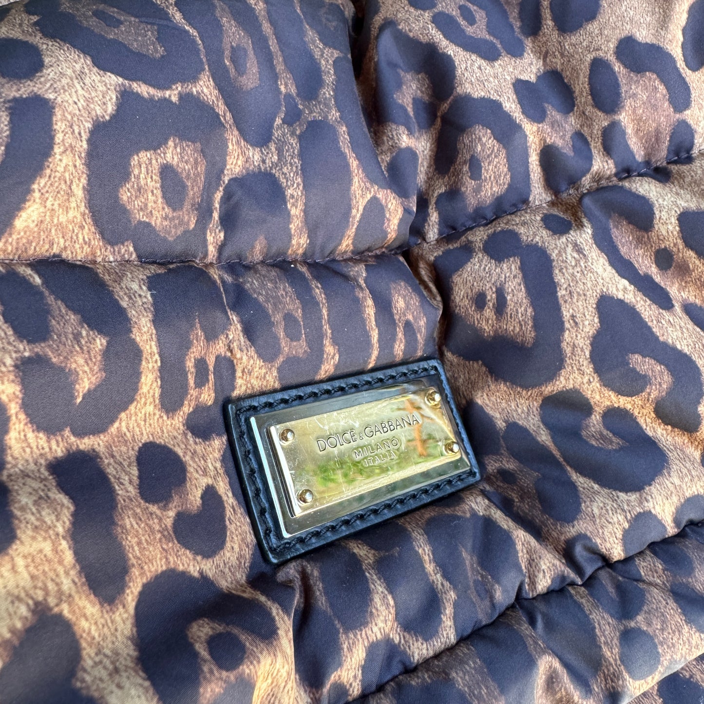 Dolce & Gabbana DG Leo XL Leopard Nylon Sicily Crossbody