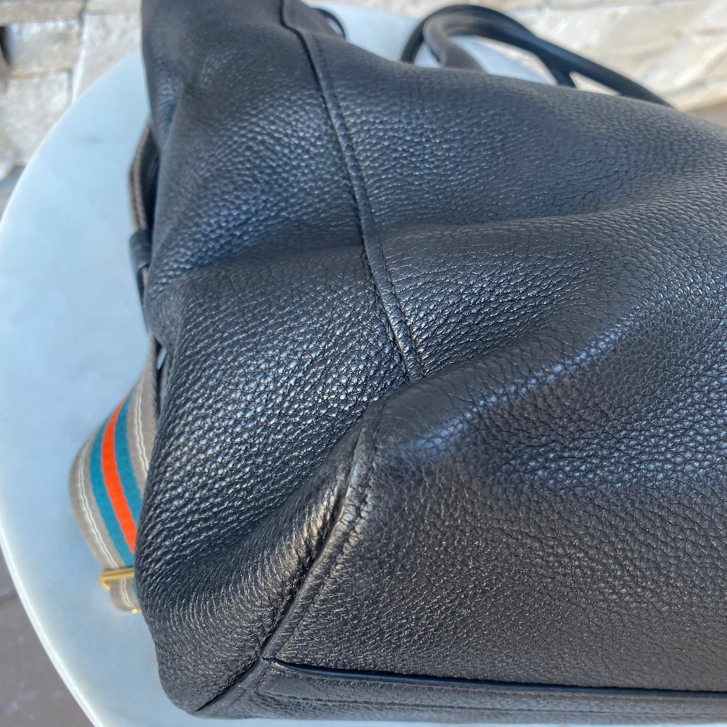 Prada Vitello Daino Shopping Tote