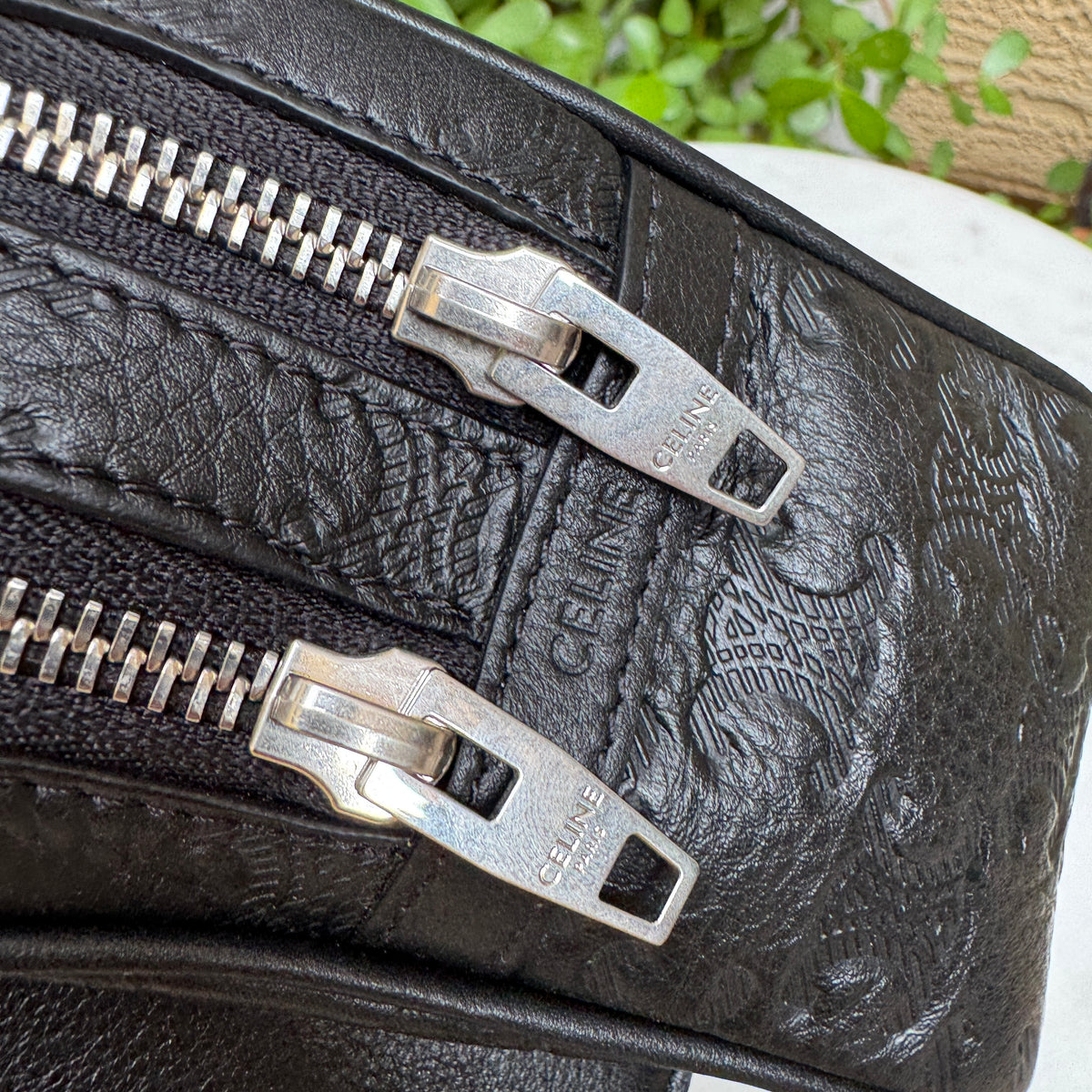 Celine Triomphe Leather Bumbag