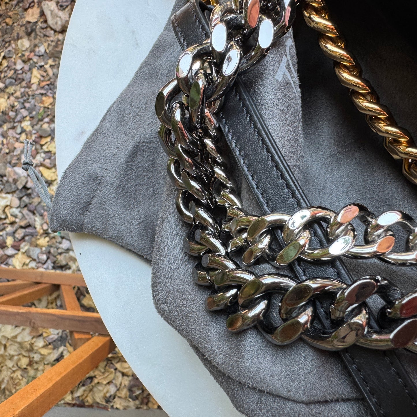 Tom Ford Triple Chain Velvet Crossbody