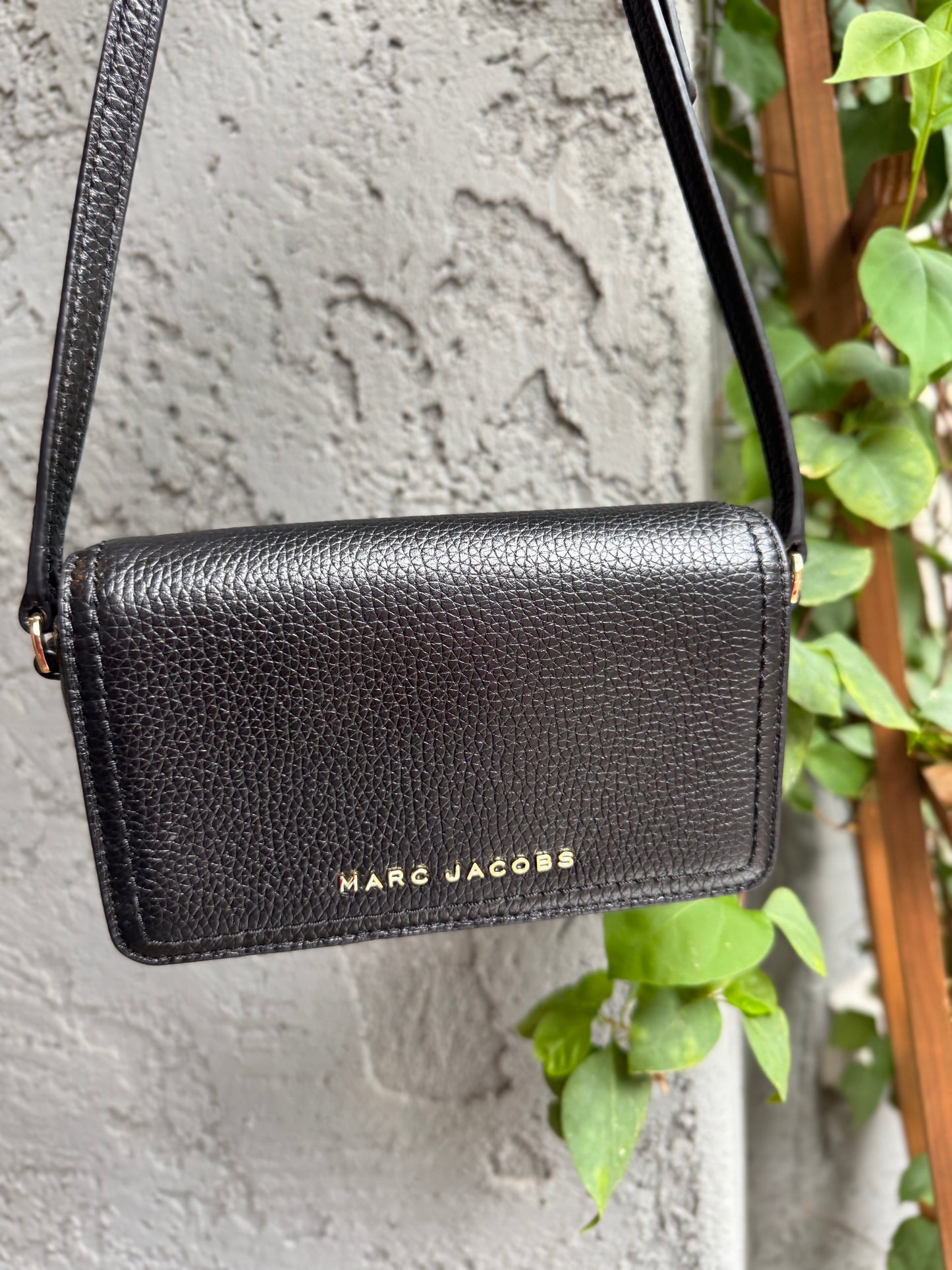 Marc Jacobs Groove Mini Pebbled Leather Flap Crossbody