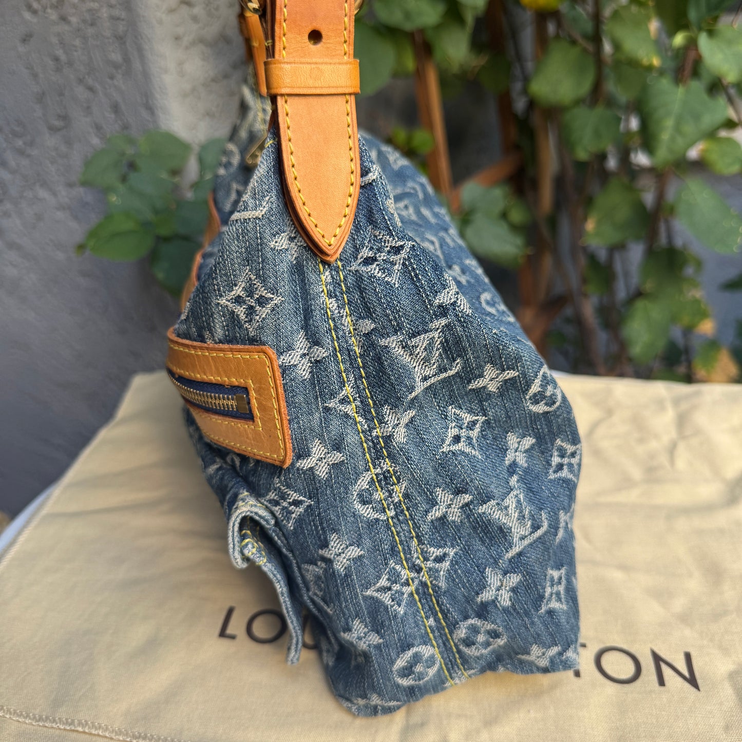 Louis Vuitton Monogram Denim Baggy PM Shoulder Bag
