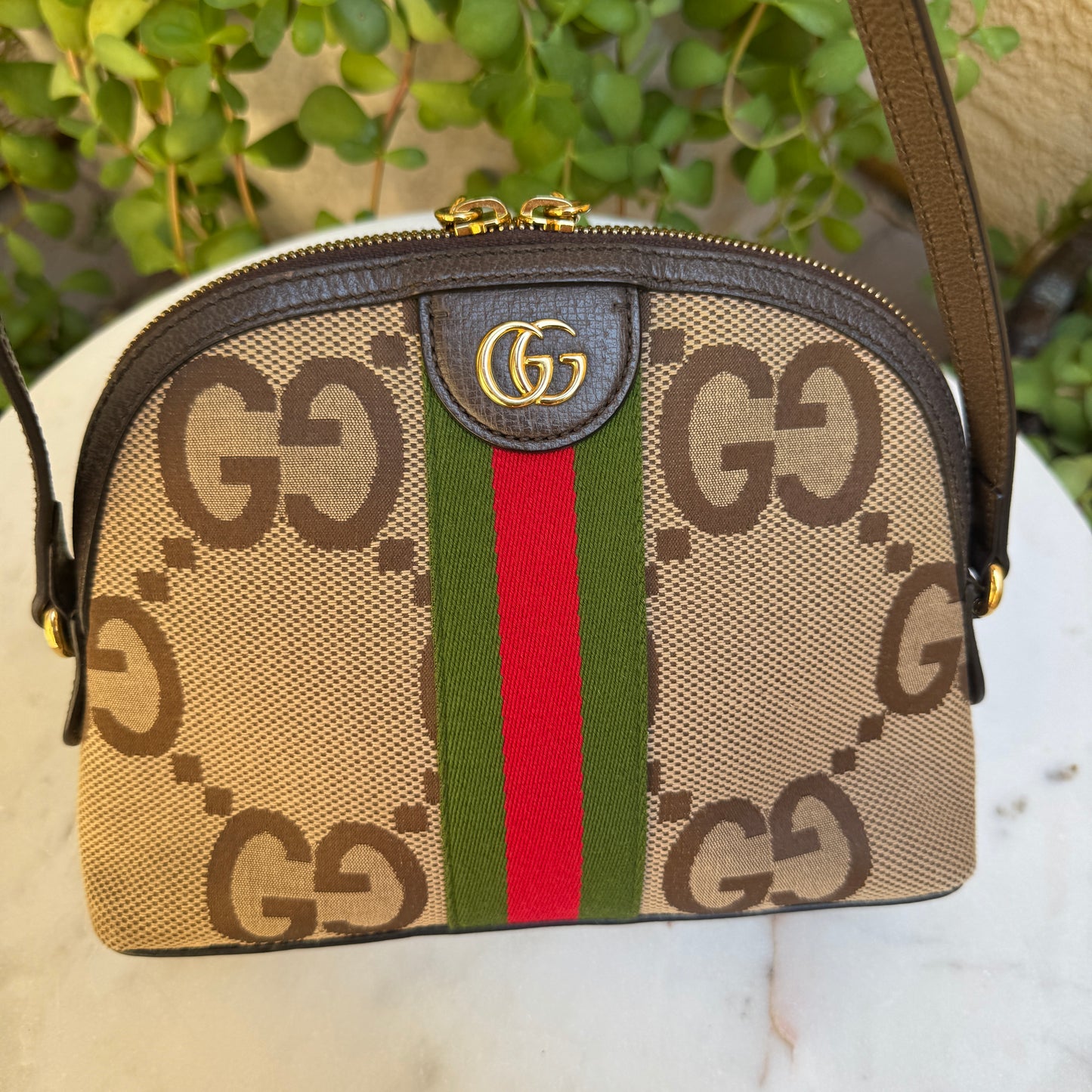 Gucci Jumbo GG Web Ophidia Small Dome Bag