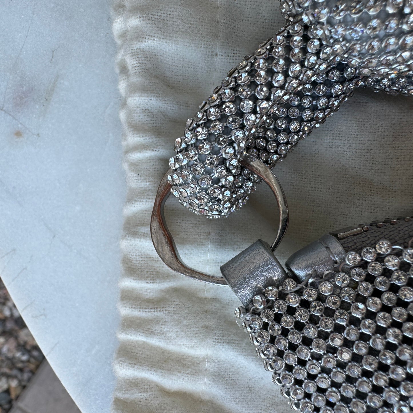 Cult Gaia Hera Rhinestone Shoulder Bag