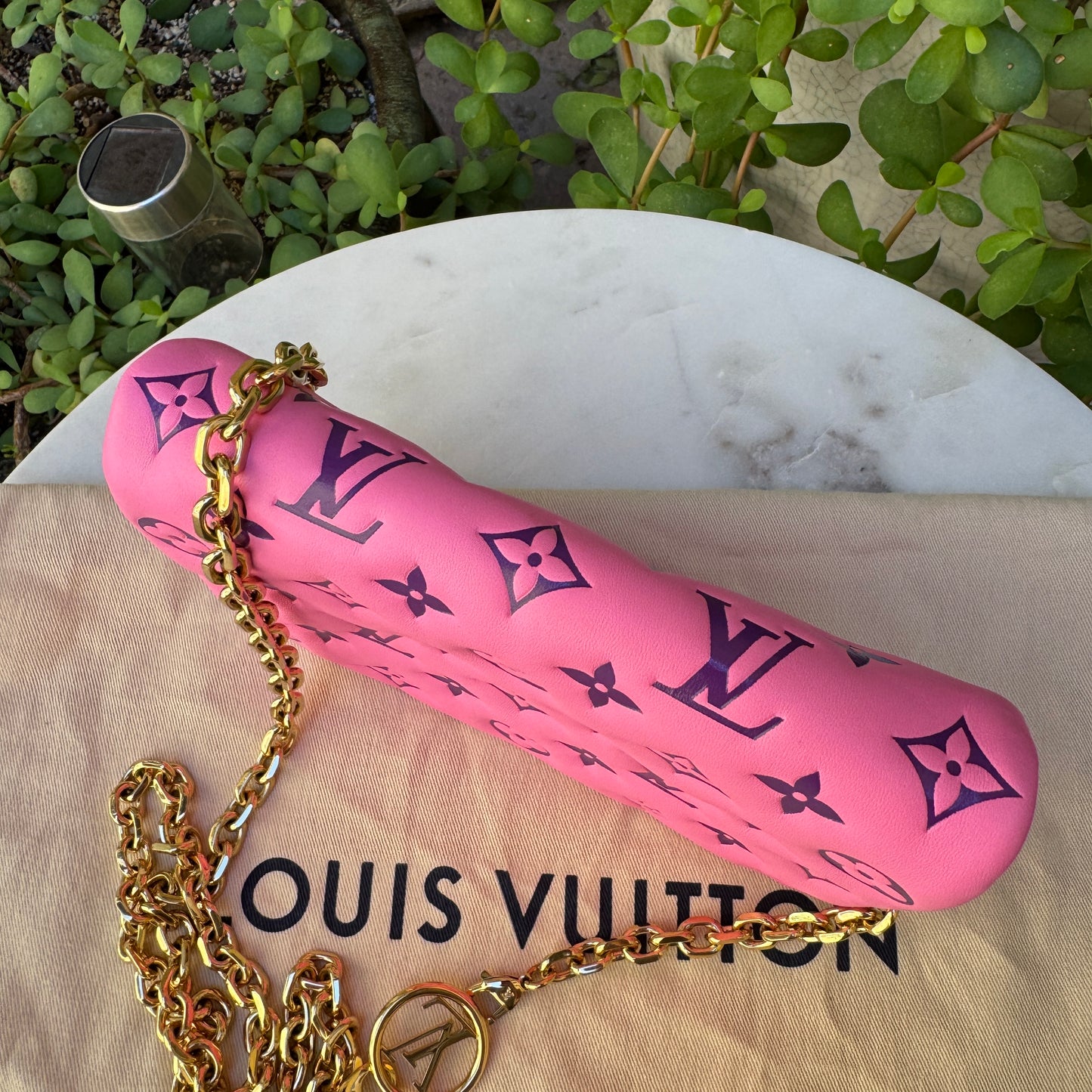 Louis Vuitton Monogram Lambskin Vuittamins Pochette Coussin