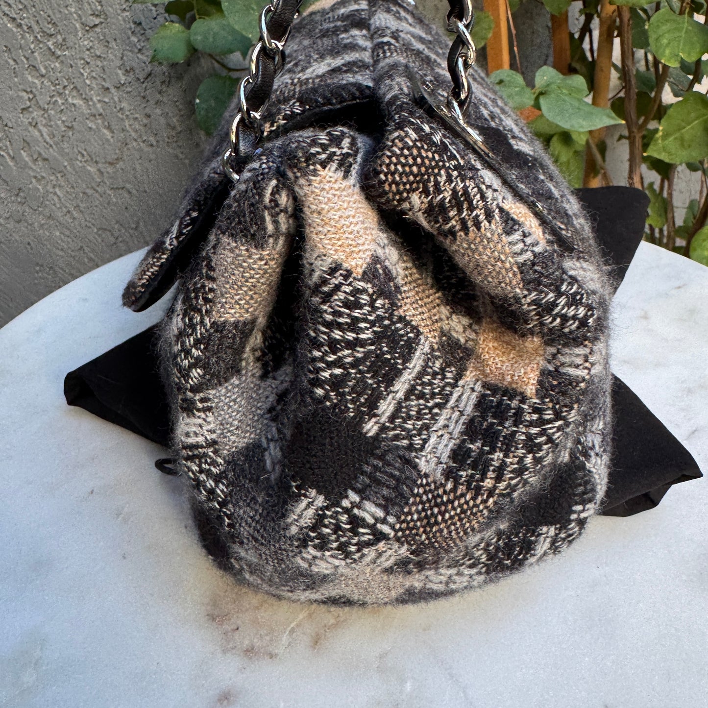 Chanel Tweed CC East West Shoulder Bag