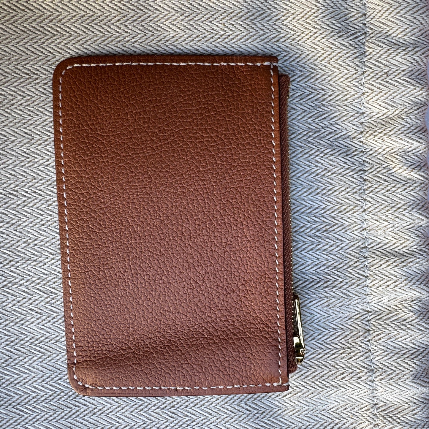 Hermès Gold Evercolor Leather Constance Slim Belt Bag Wallet