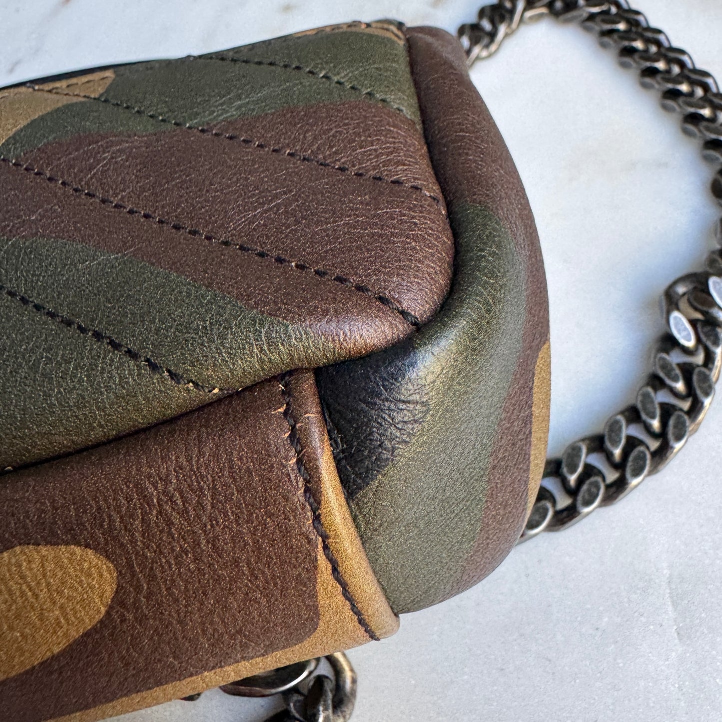 Saint Laurent Camo Mini College Crossbody