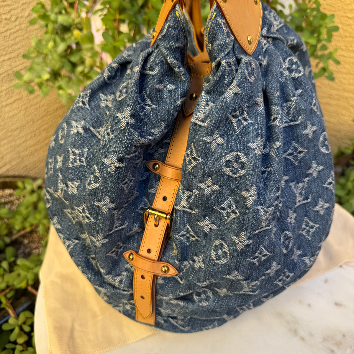 Louis Vuitton Monogram Denim Mahina XL