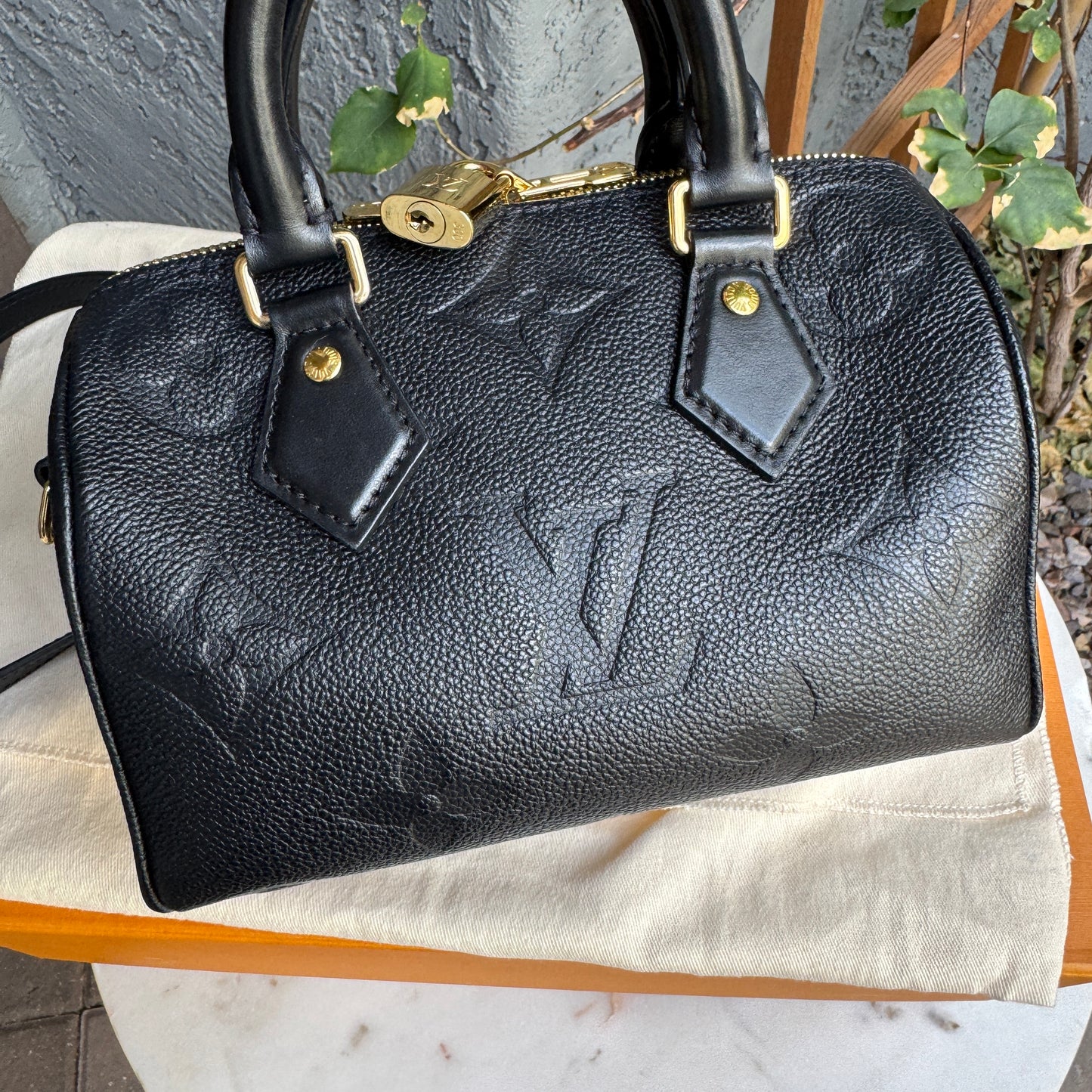 Louis Vuitton Giant Monogram Empreinte Speedy 20 Crossbody