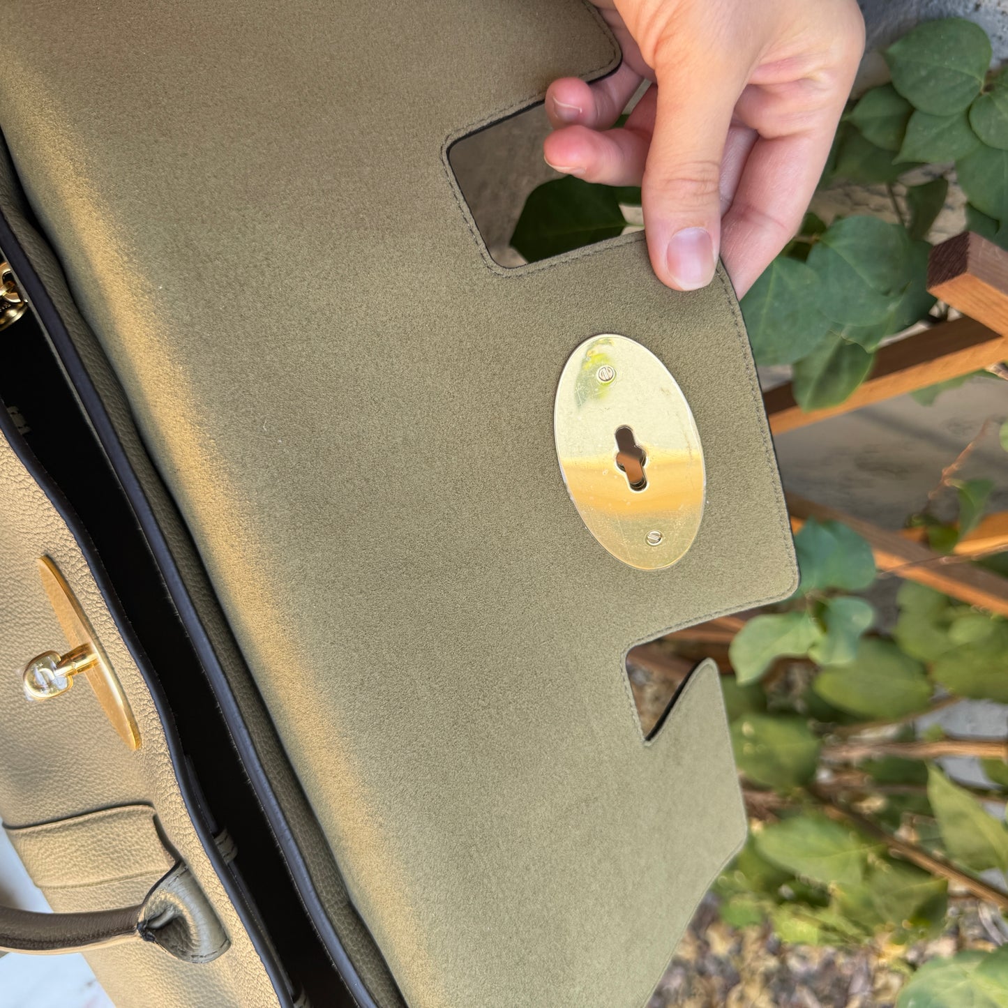 Mulberry Bayswater Grained Leather Satchel