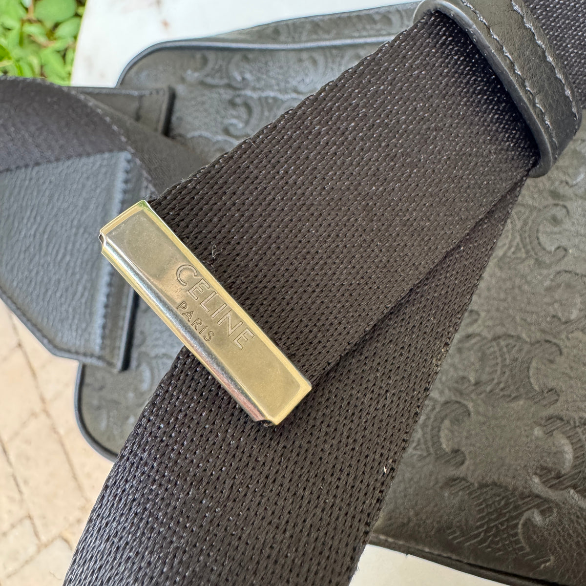 Celine Triomphe Leather Bumbag