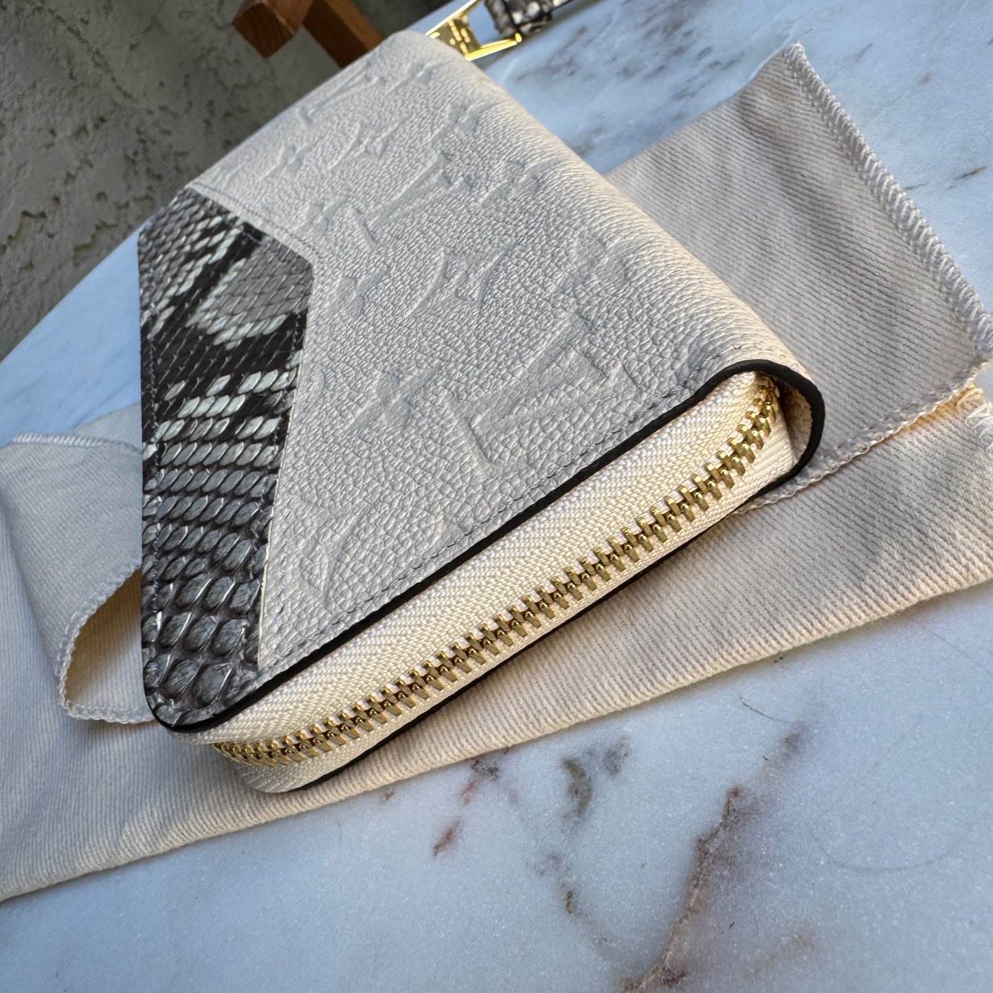 Louis Vuitton Python Empreinte Zippy Wallet
