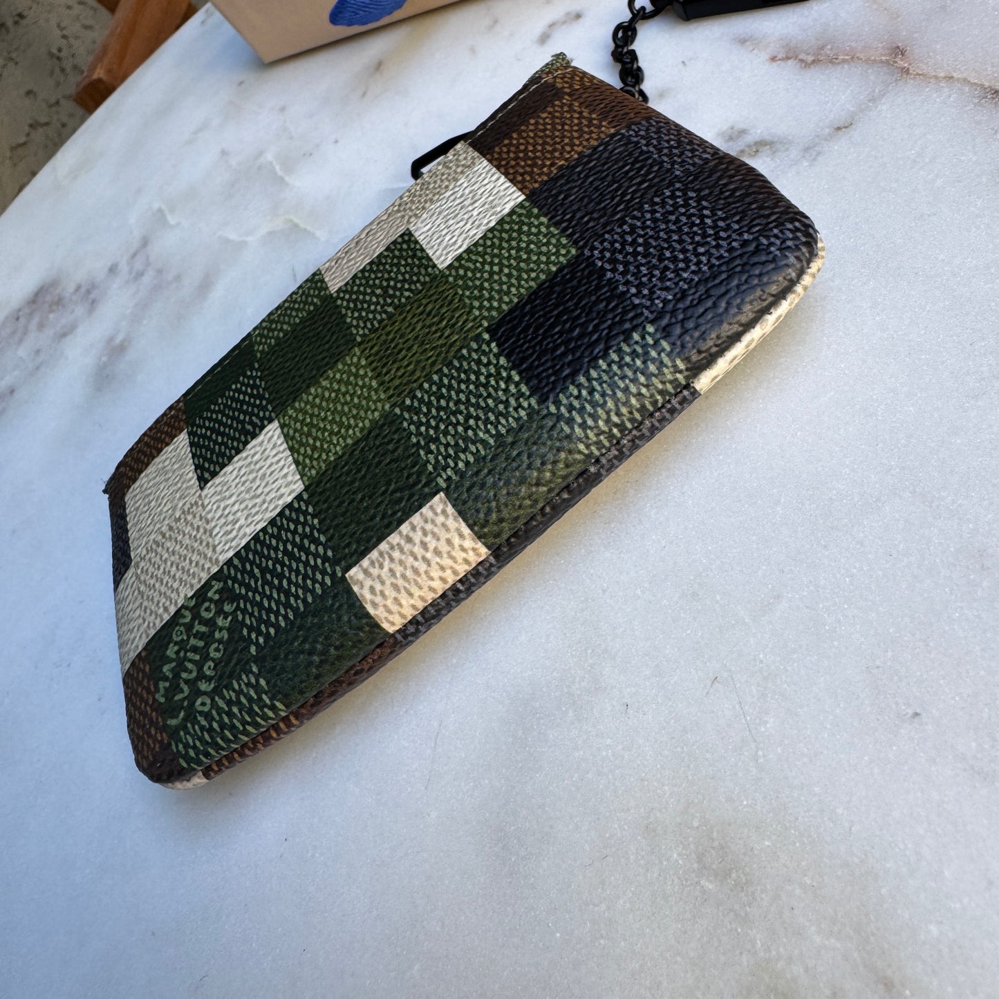 Louis Vuitton Damoflage Studded Pochette Cles Key Pouch