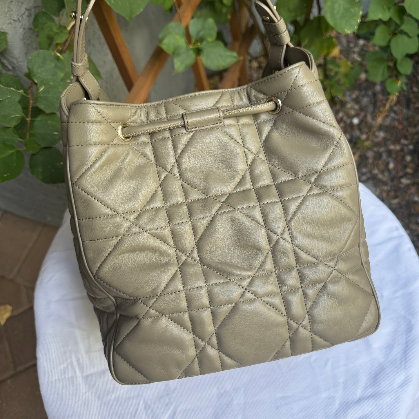 Christian Dior Medium D-Motion Bucket Bag