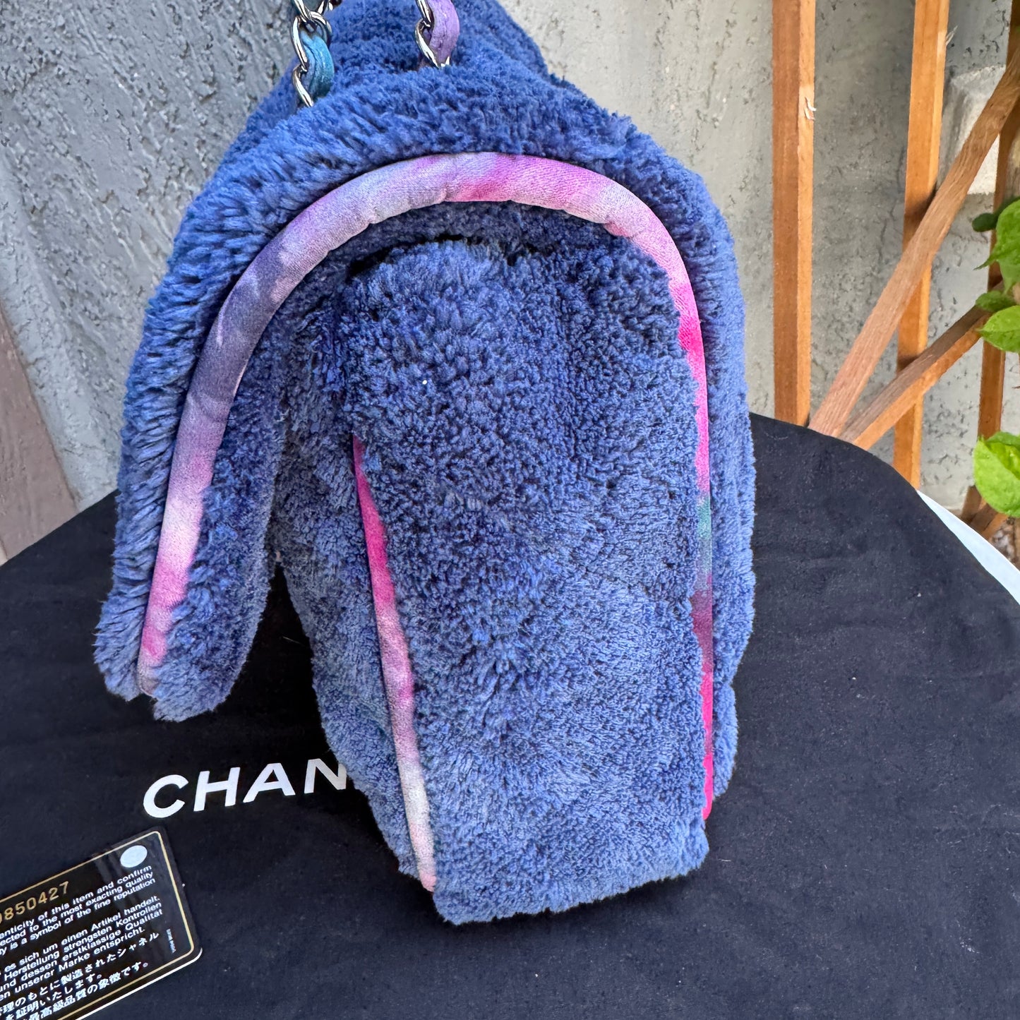 Chanel Terry Cloth Maxi Flap Bag