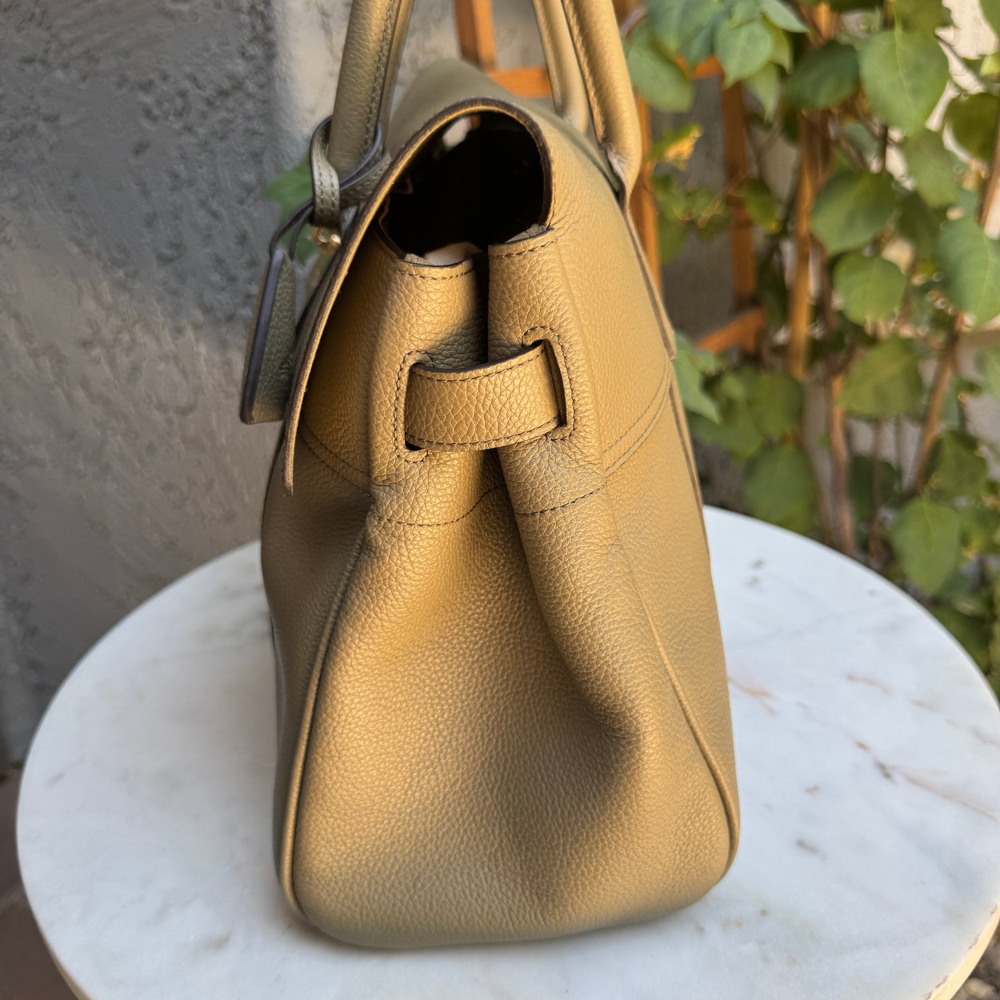 Mulberry Bayswater Grained Leather Satchel