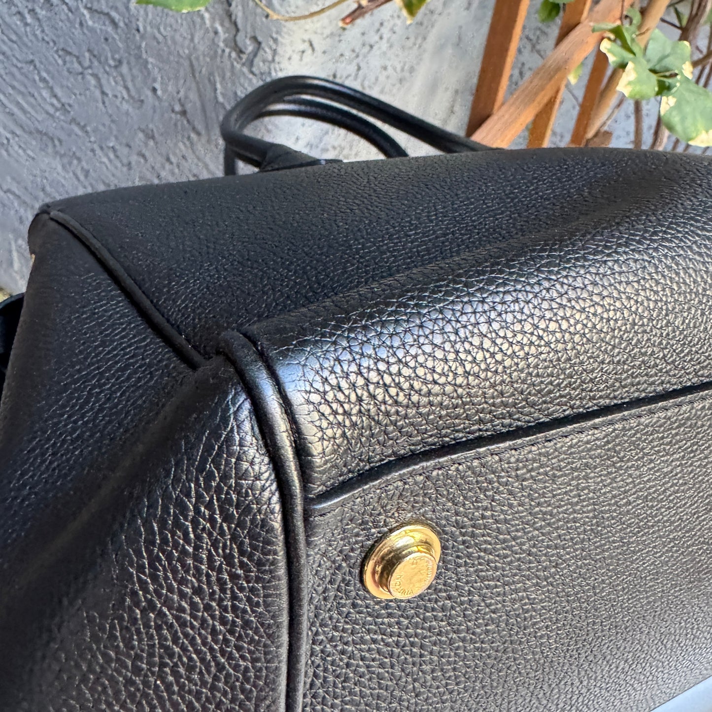 Louis Vuitton Milla MM Leather Tote