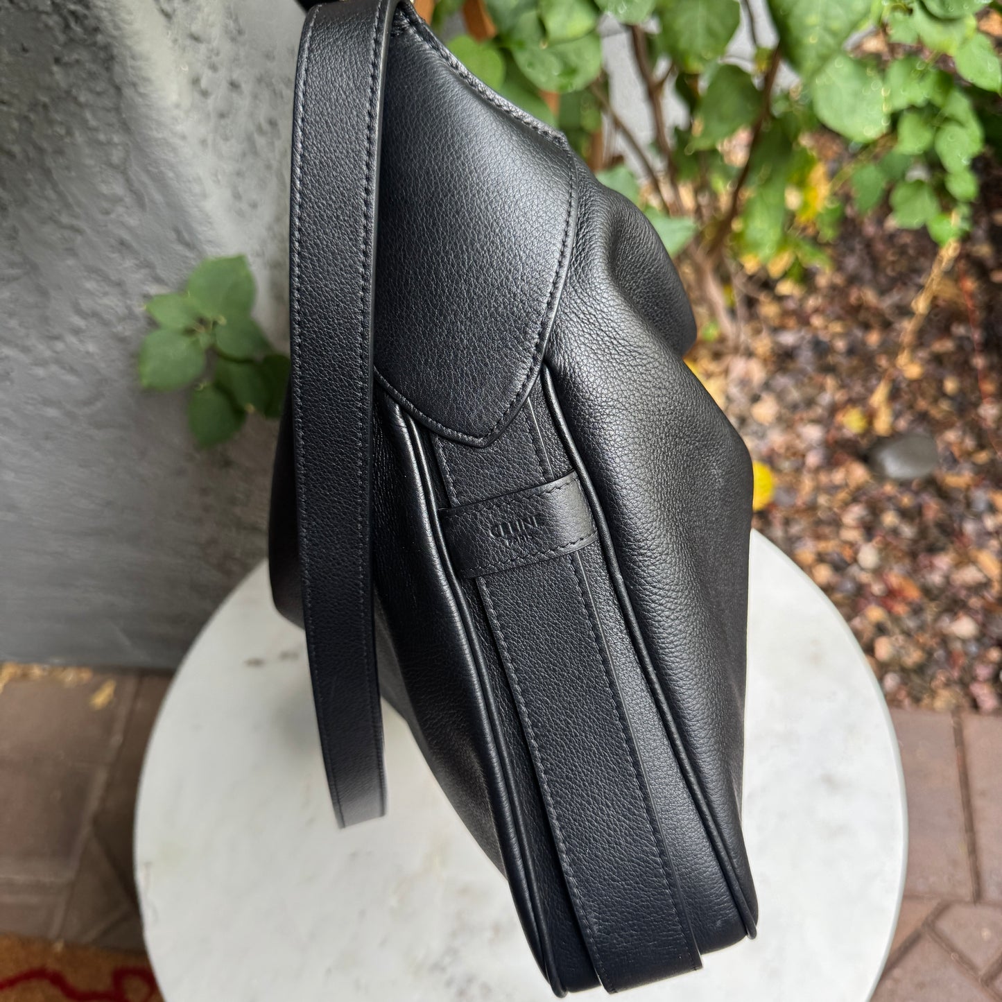 Celine Large Romy Leather Shoulder Bag